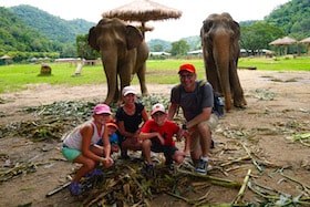 Getting personal with elephants, Thailand