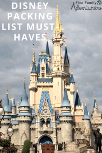 Disney PAcking list