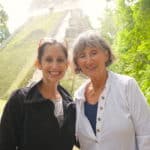 mom and daughter at Tikal