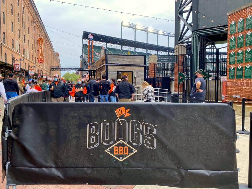 Pit beef stand in Camden Yards